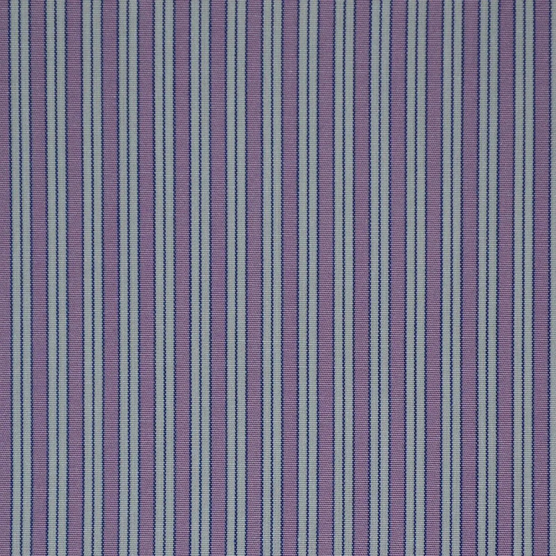 Purple, White & Blue Stripe Cotton Shirting