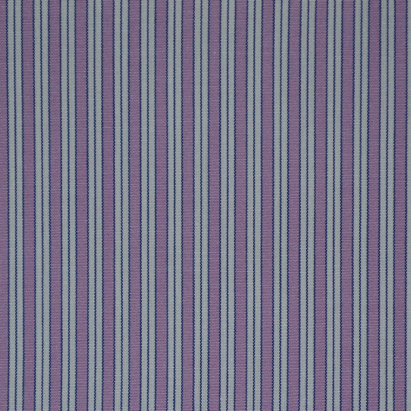 Purple, White & Blue Stripe Cotton Shirting