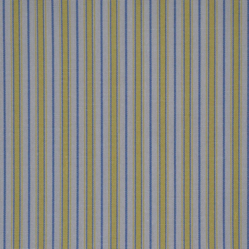 Yellow, White & Blue Cotton Shirting