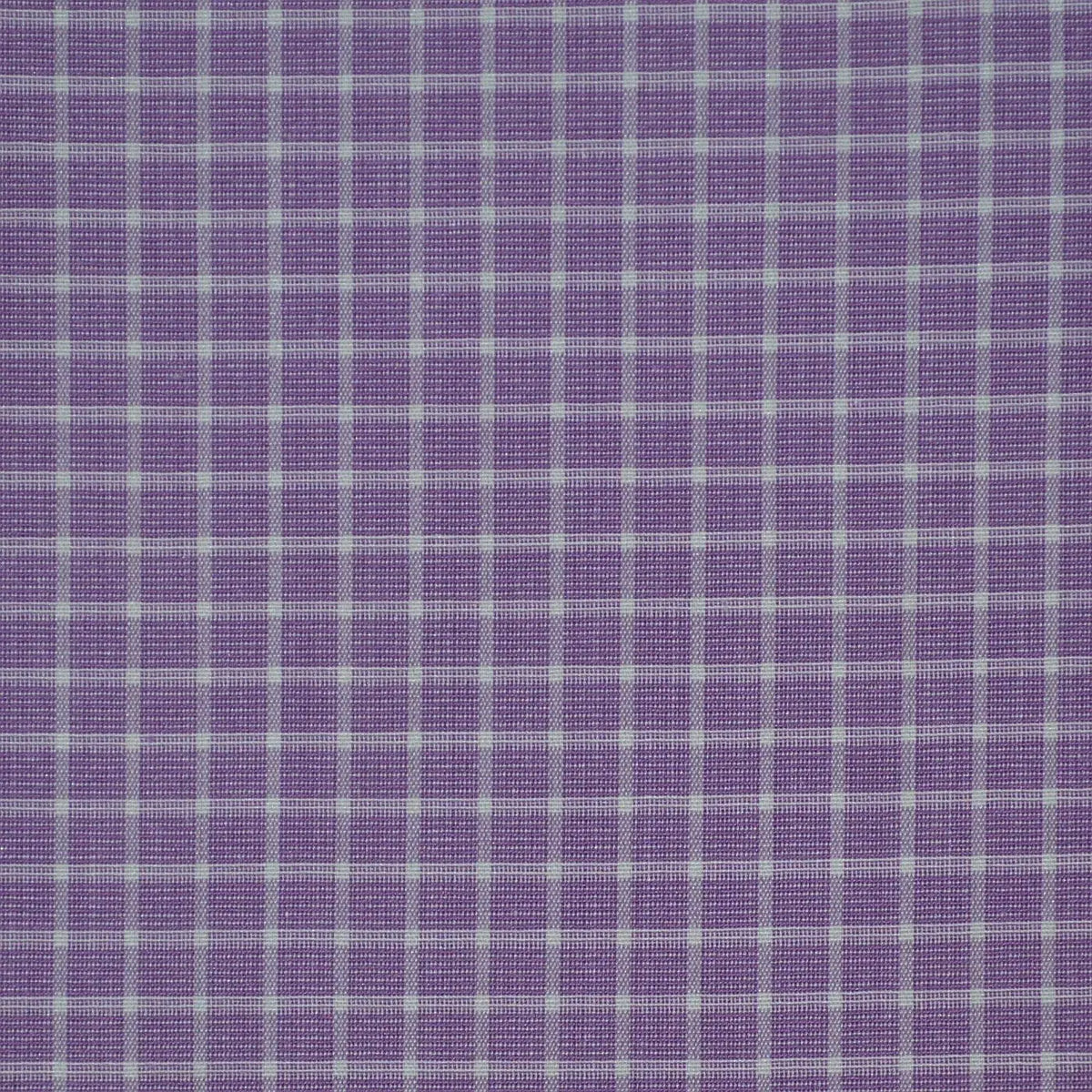 Purple with White Check Cotton Shirting