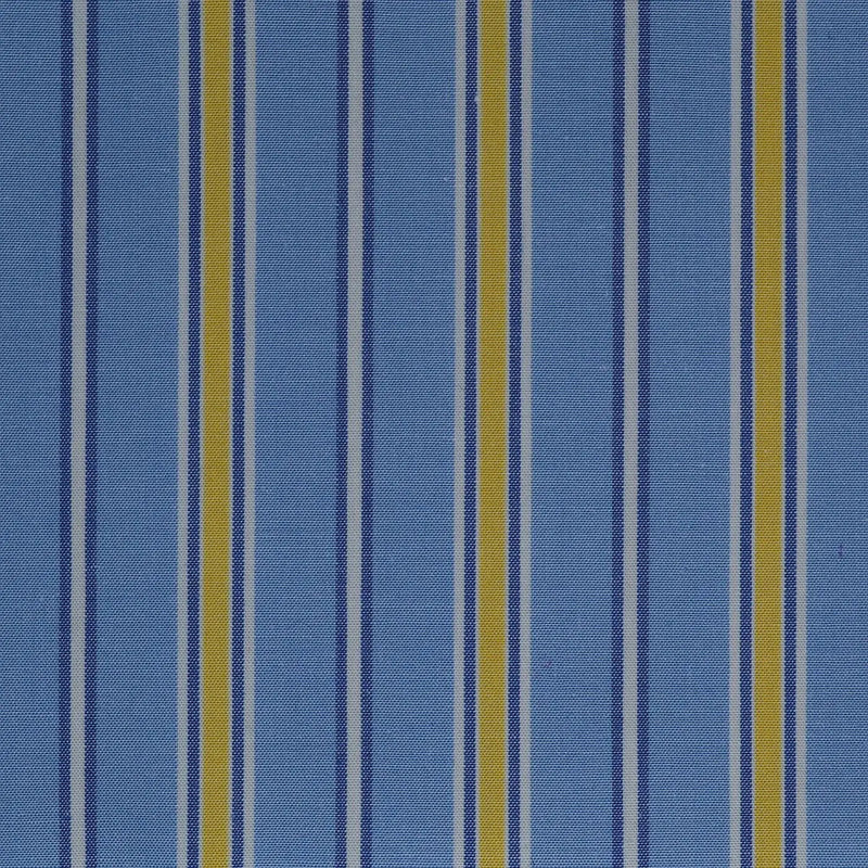 Blue with Yellow Stripe Cotton Shirting