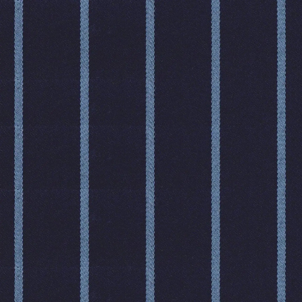 Navy Blue & Light Blue Blazer Stripe Jacketing