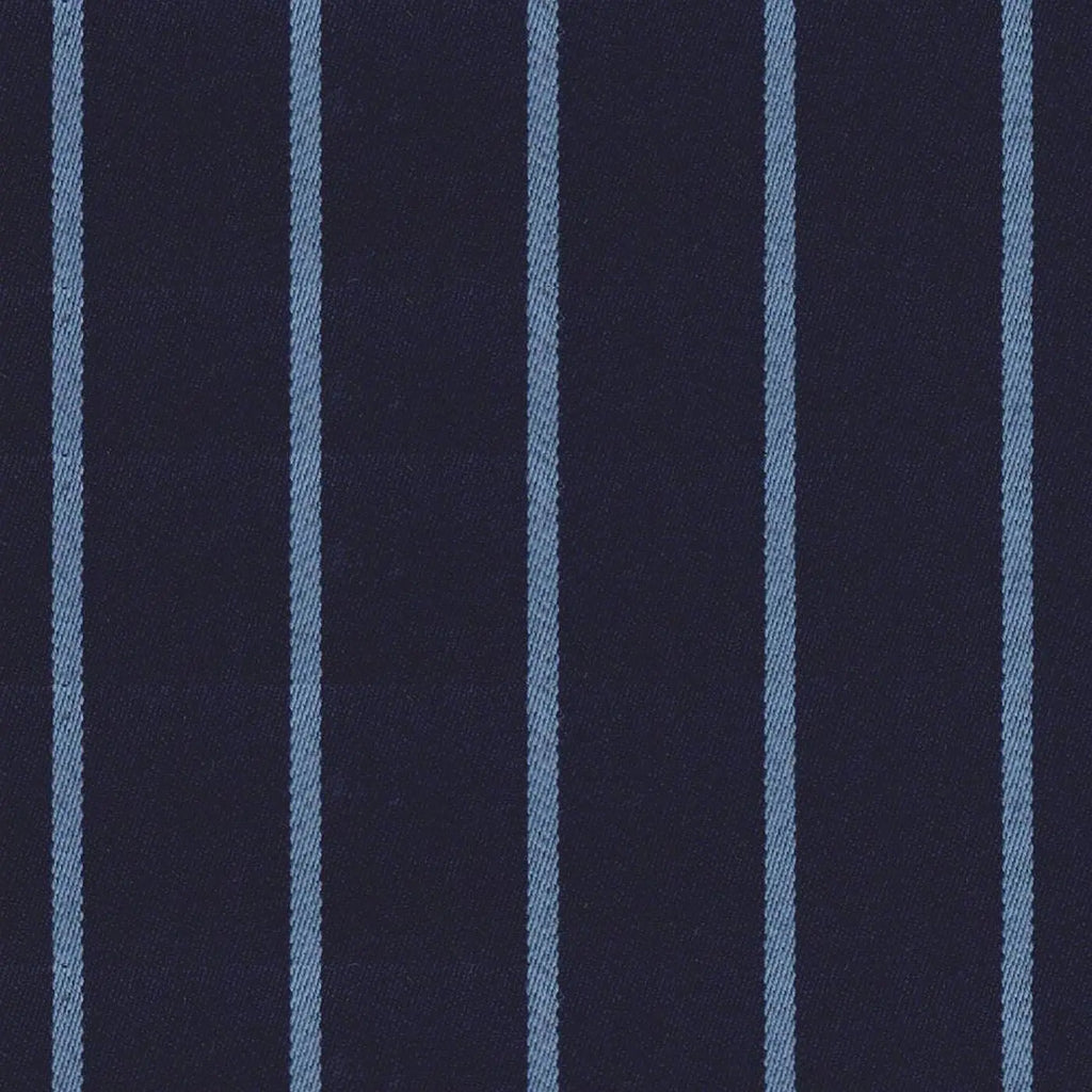 Navy Blue & Light Blue Blazer Stripe Jacketing