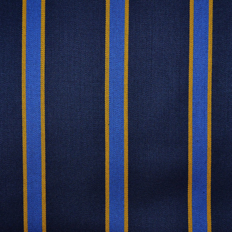 Navy Blue, Royal Blue & Yellow Blazer Stripe Jacketing