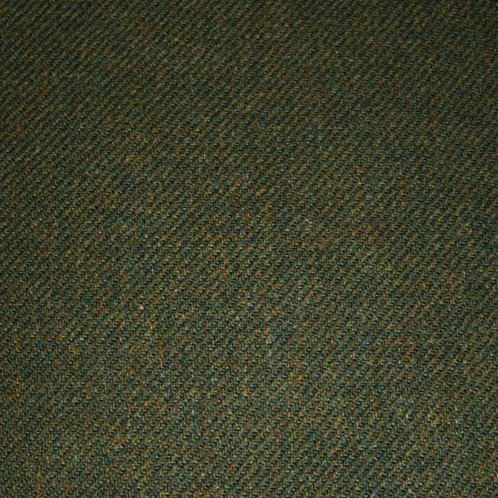 Green & Brown Plain Tweed