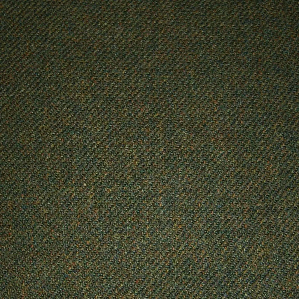 Green & Brown Plain Tweed