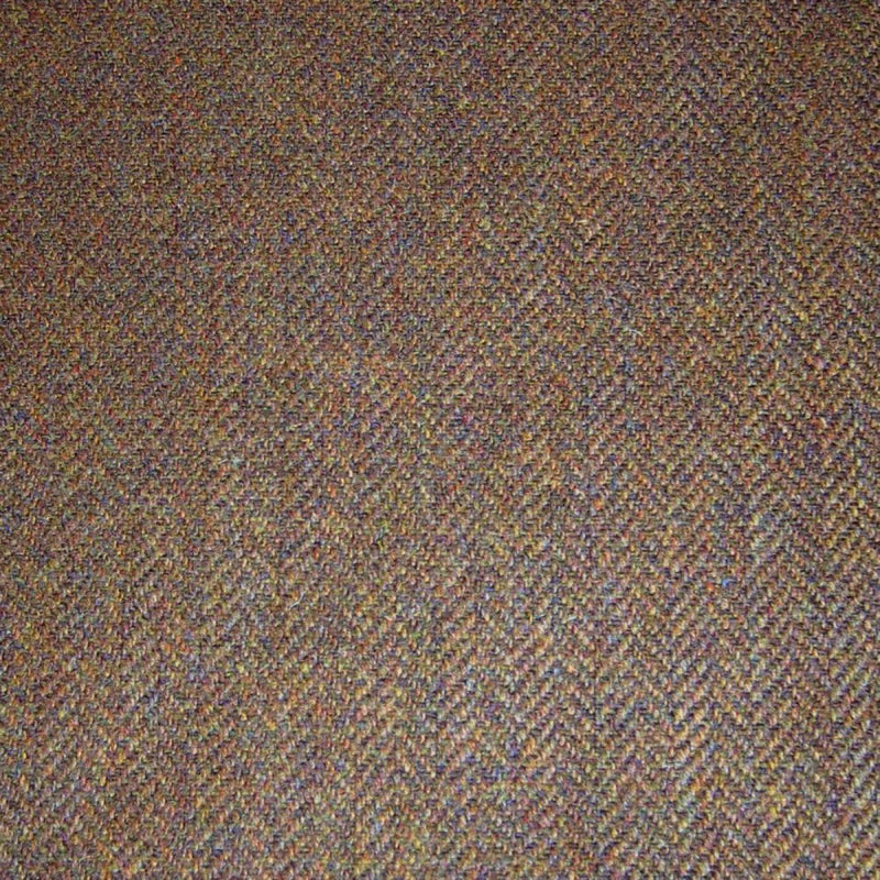 Medium Brown Herringbone Tweed