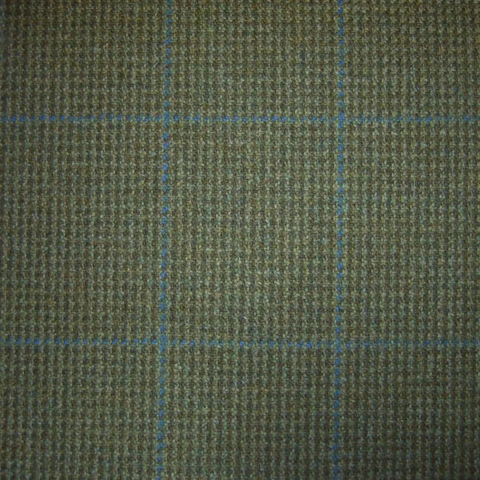 Green with Blue Check Tweed