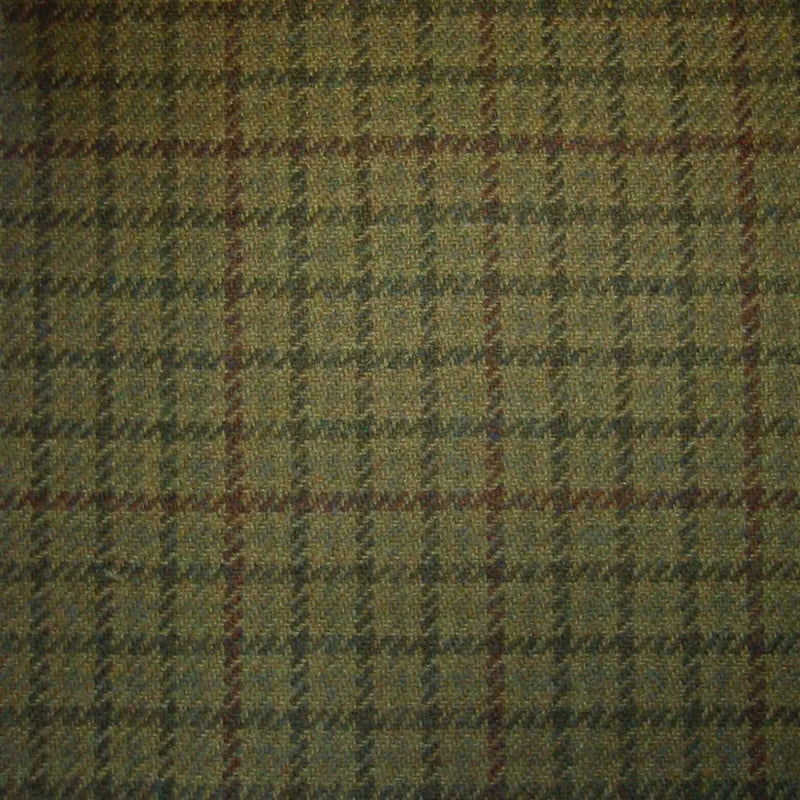 Sand, Green & Brown Check Tweed
