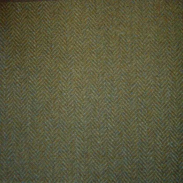 Light Green & Brown Herringbone Tweed