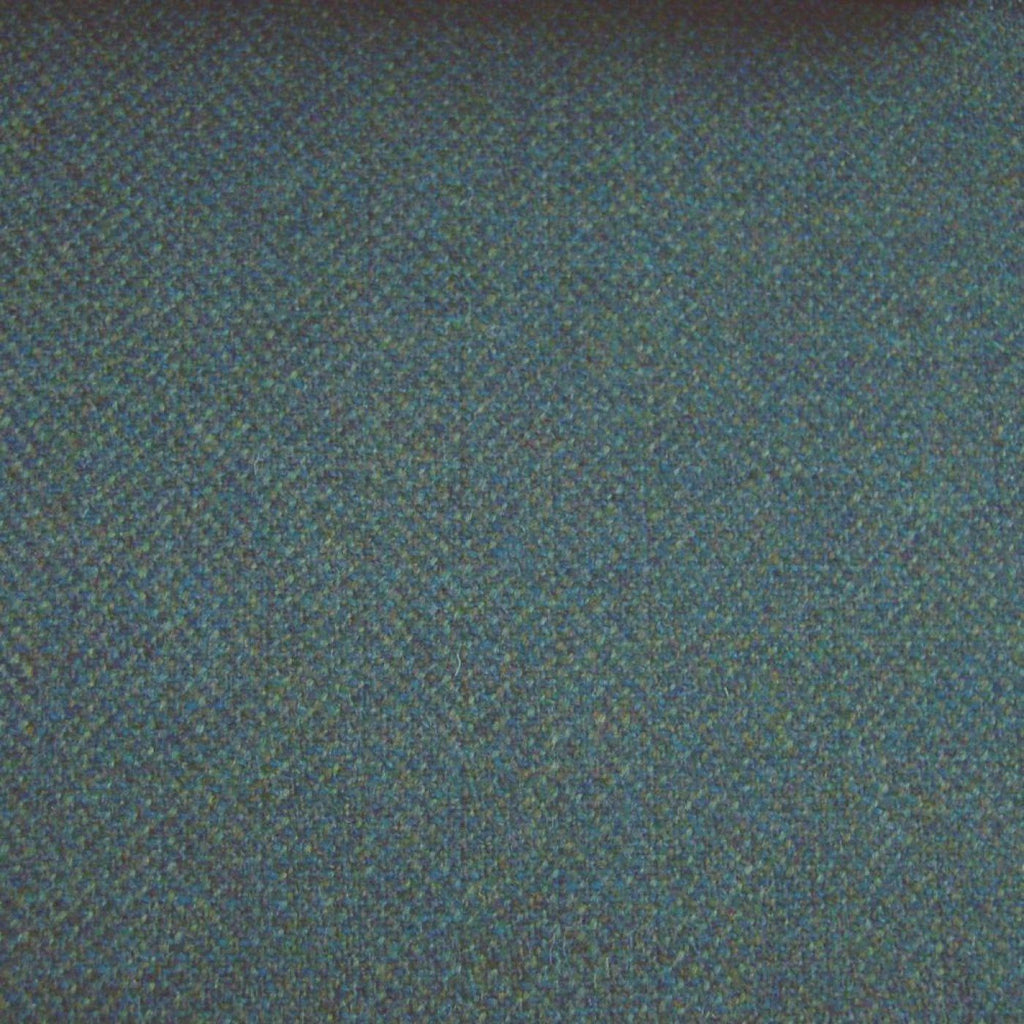 Green & Blue Herringbone Tweed