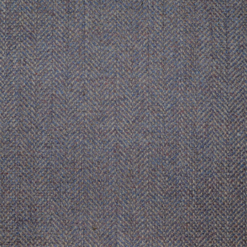 Lilac and Beige Herringbone All Wool Scottish Tweed