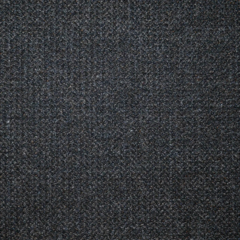 Dark Brown and Daky Navy Blue Small Herringbone All Wool Scottish Tweed