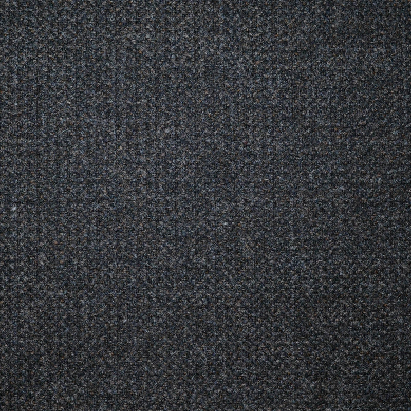 Dark Brown and Daky Navy Blue Small Herringbone All Wool Scottish Tweed