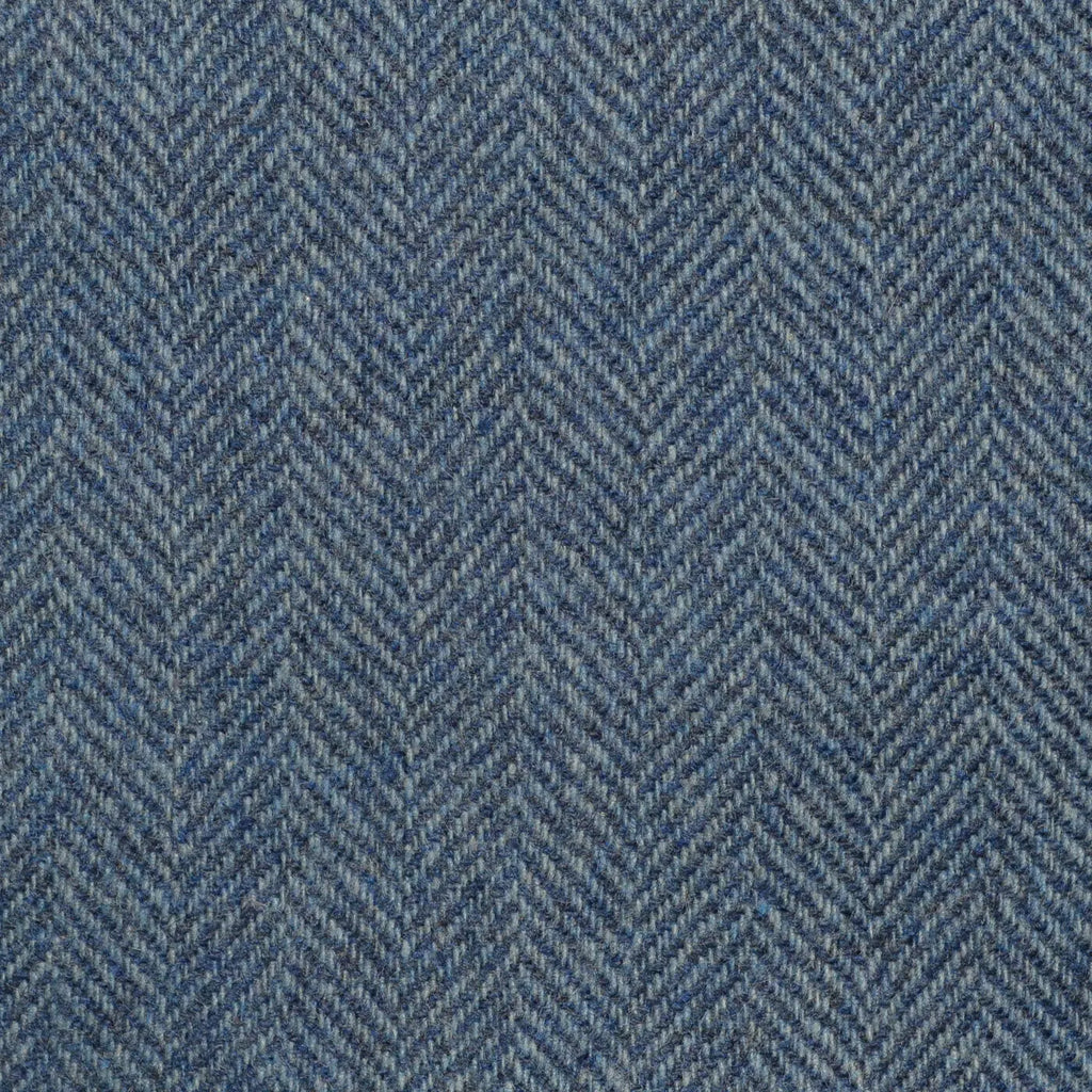 Light Blue Herringbone Cashmere Jacketing