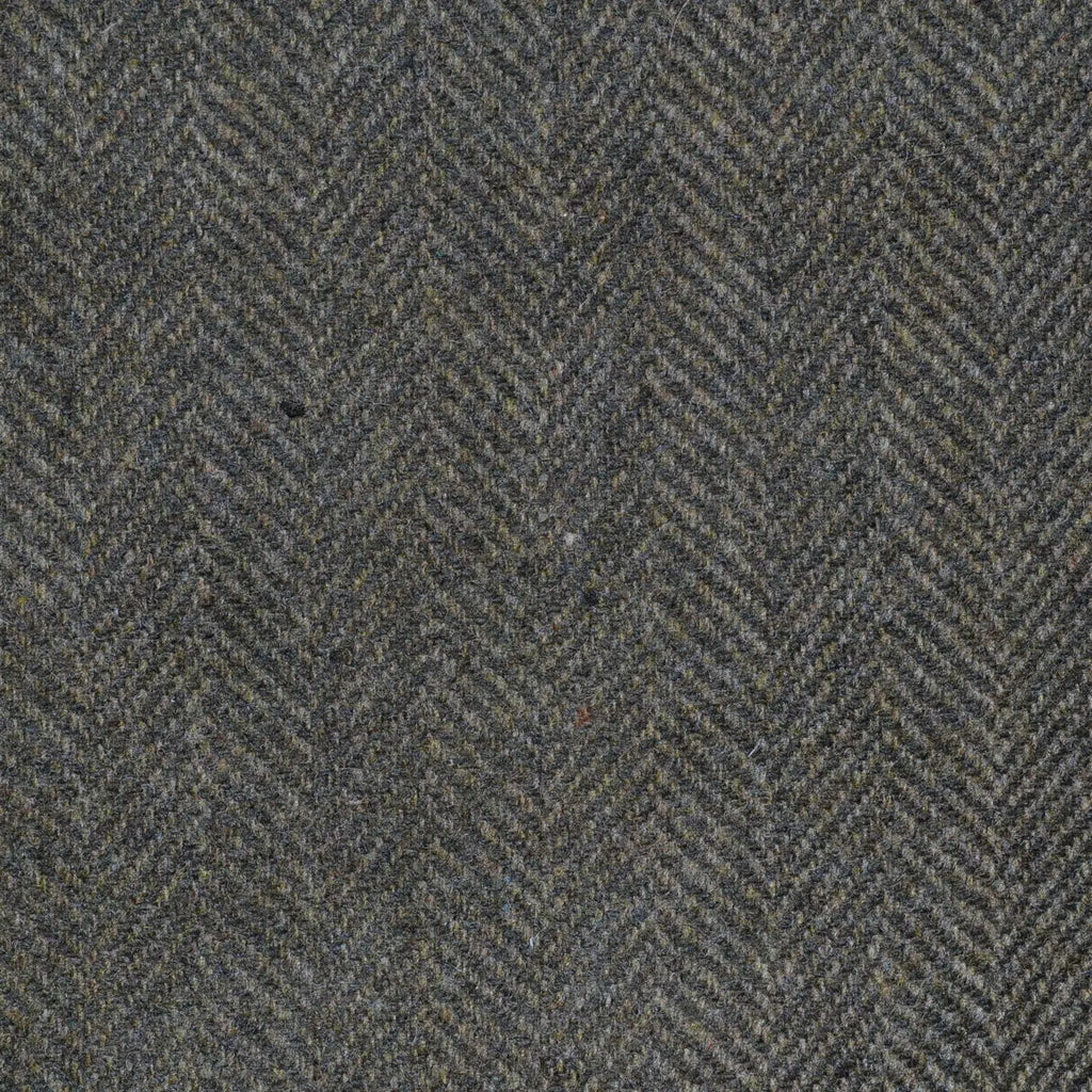 Forest Green Herringbone Cashmere Jacketing