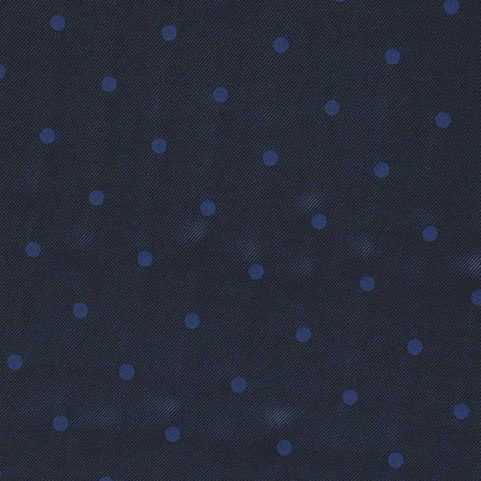 Navy Blue with Blue Spot Lining