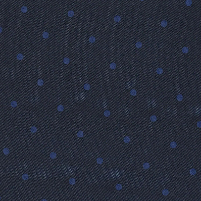 Navy Blue with Blue Spot Lining