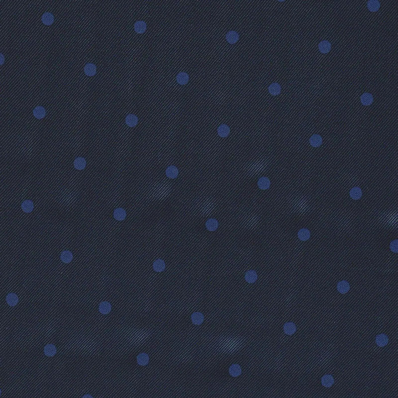 Navy Blue with Blue Spot Lining