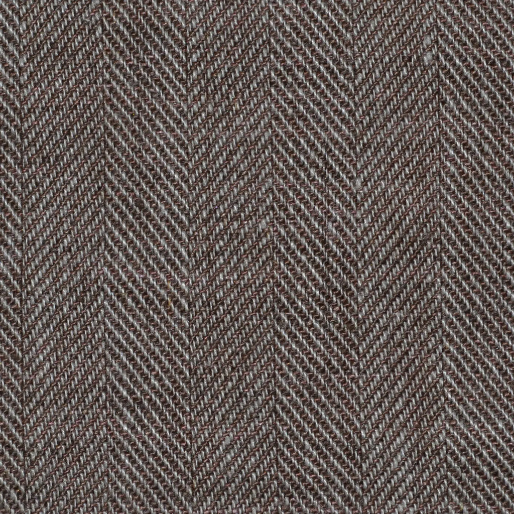 Muted Brown Herringbone Linen