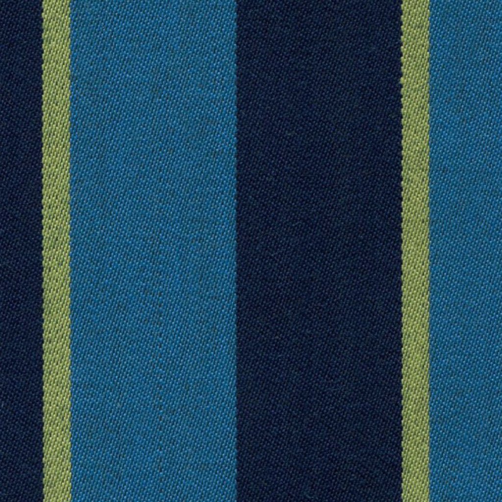 Aqua Blue, Navy Blue and Yellow Blazer Stripe Jacketing by Holland & Sherry