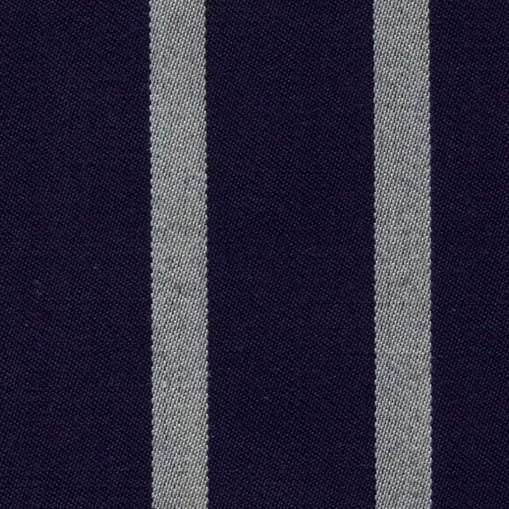 Navy Blue and White Blazer Stripe Jacketing by Holland & Sherry