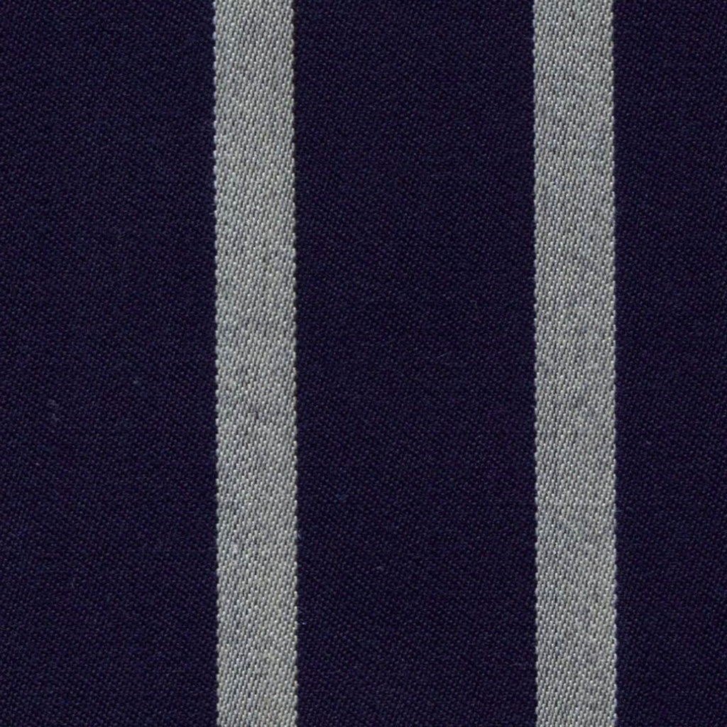 Navy Blue and White Blazer Stripe Jacketing by Holland & Sherry