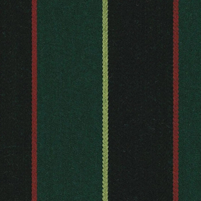 Forest Green, Black, Yellow and Red Blazer Stripe Jacketing by Holland & Sherry