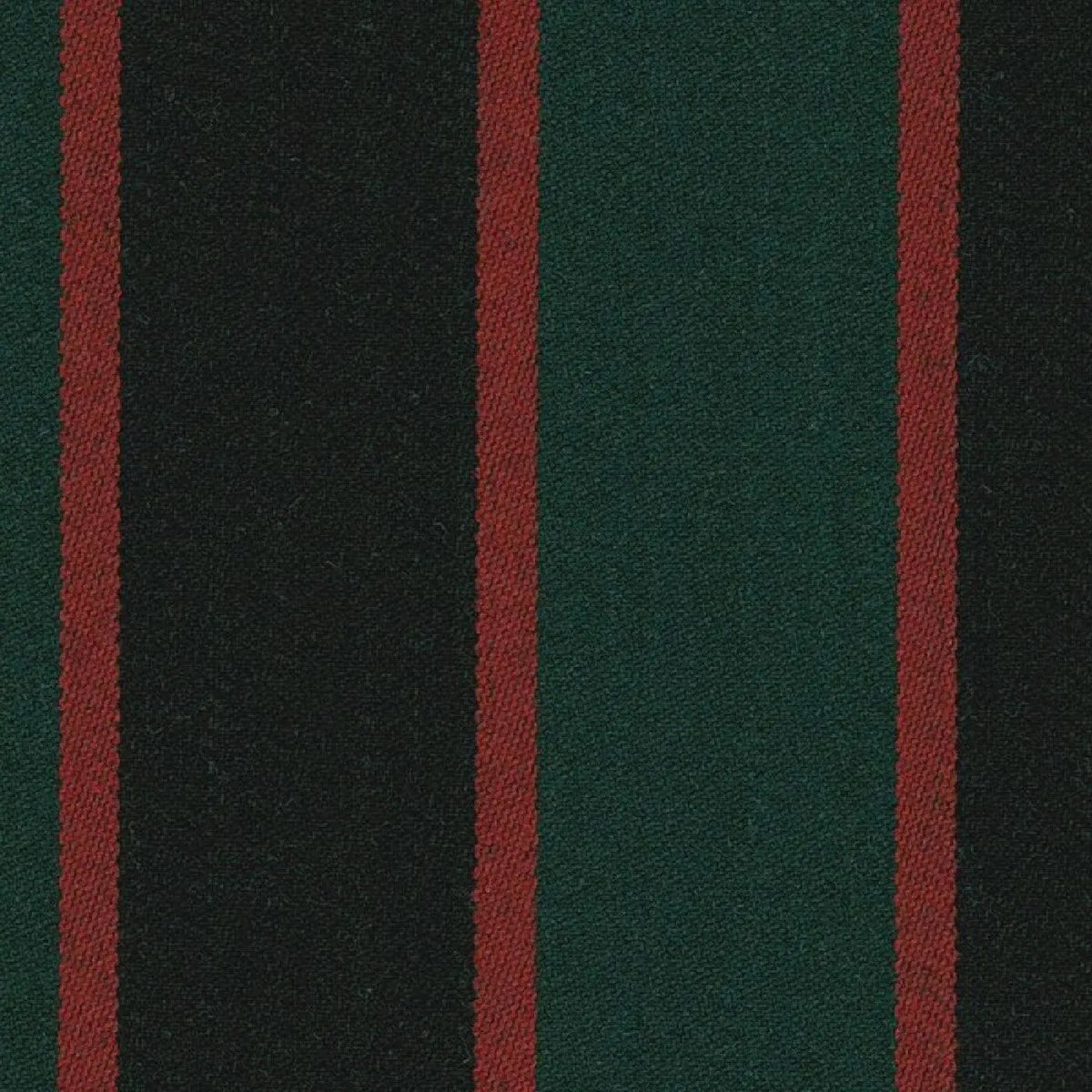 Forest Green, Black and Red Blazer Stripe Jacketing by Holland & Sherry