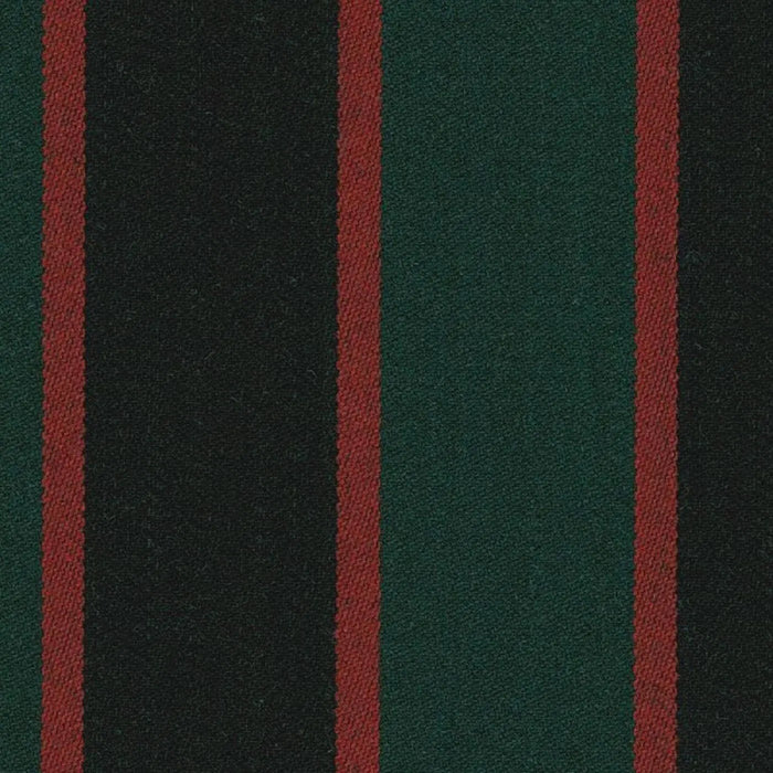 Forest Green, Black and Red Blazer Stripe Jacketing by Holland & Sherry