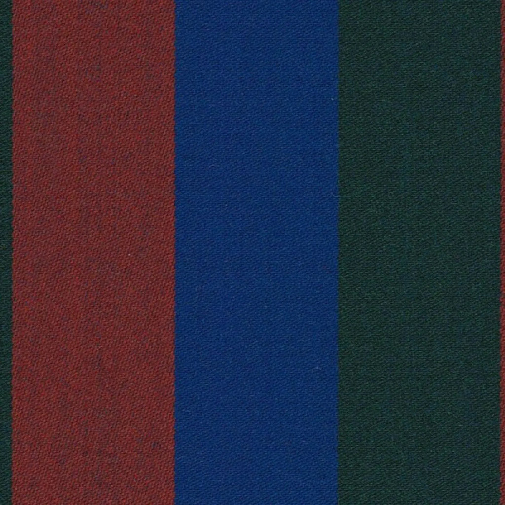 Red, Royal Blue and Green Blazer Stripe Jacketing by Holland & Sherry