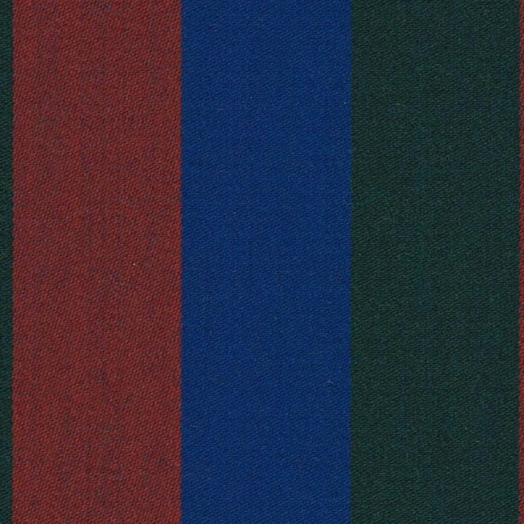 Red, Royal Blue and Green Blazer Stripe Jacketing by Holland & Sherry