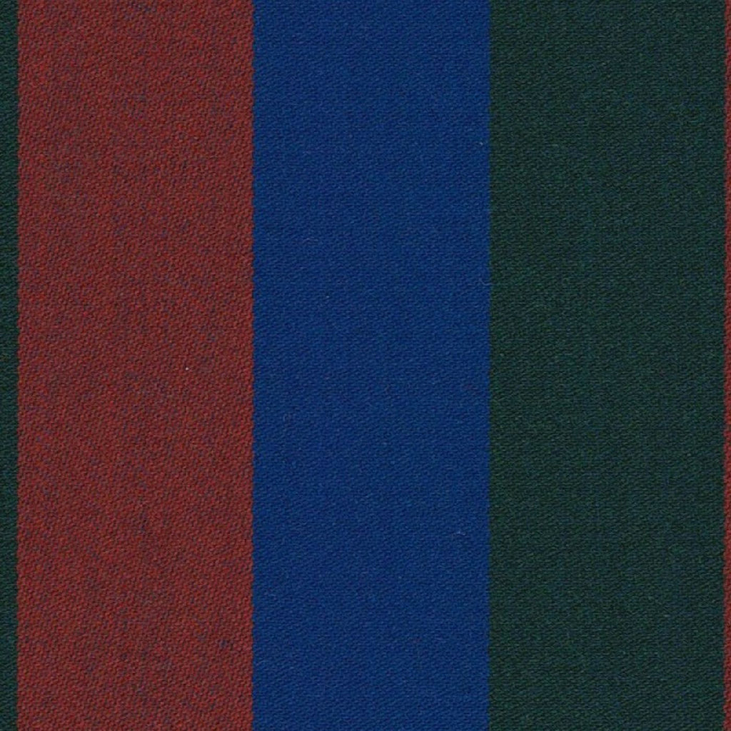 Red, Royal Blue and Green Blazer Stripe Jacketing by Holland & Sherry