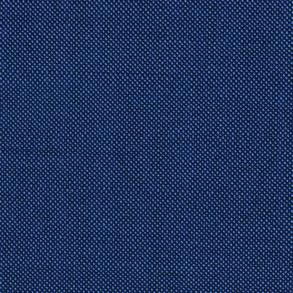 Blue Solid Super 100's Wool & Kid Mohair Suiting By Holland & Sherry
