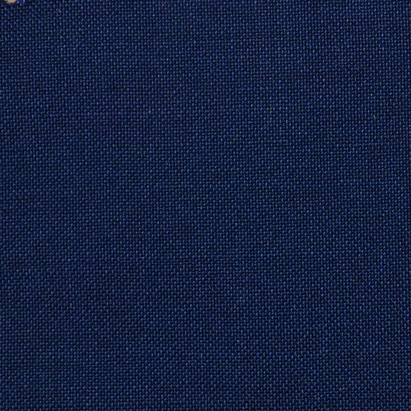 Navy Blue Solid Super 100's Wool & Kid Mohair Suiting By Holland & Sherry