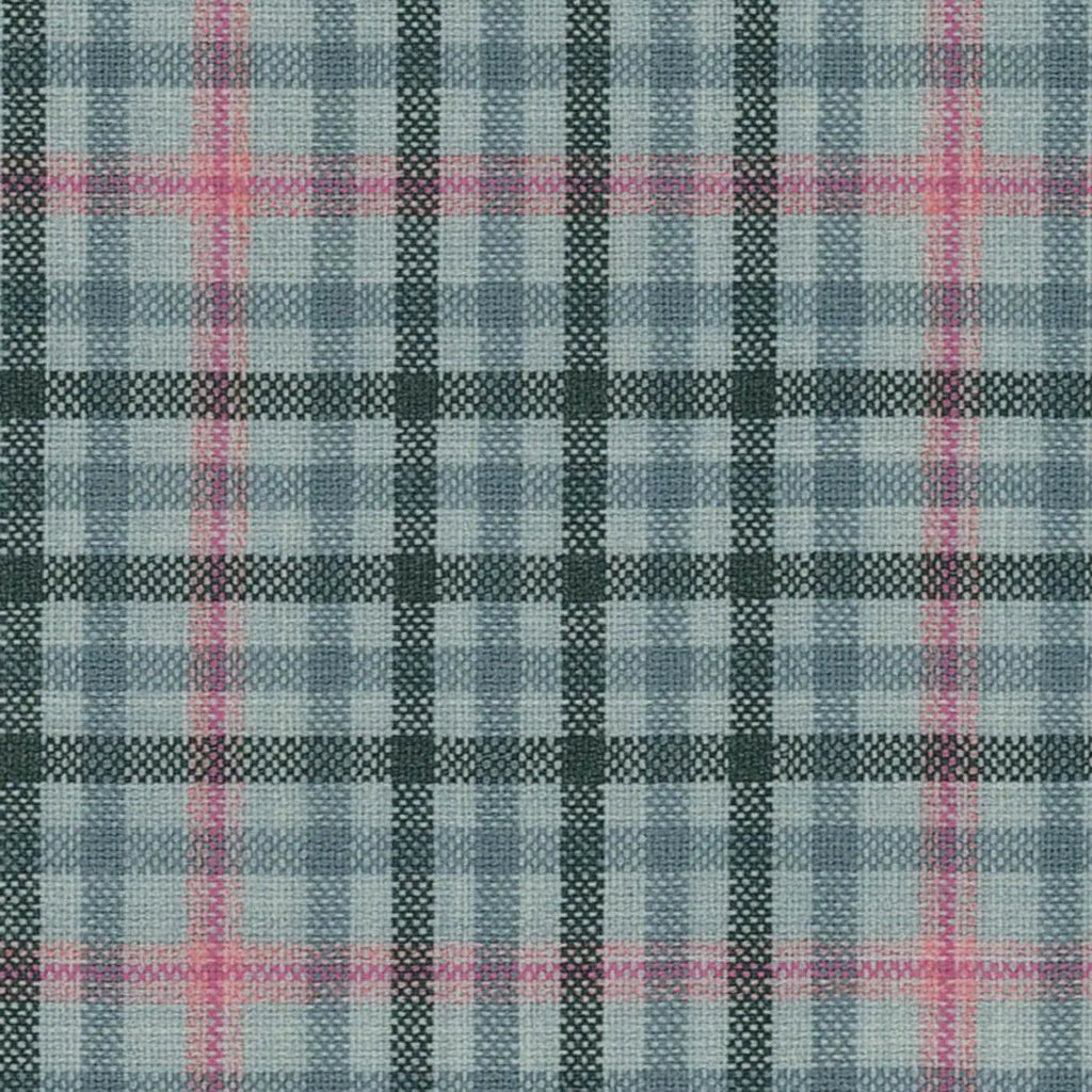 Grey/Green Gun Check with Pink Window Pane Check Suiting/Jacketing All Wool Suiting By Holland & Sherry