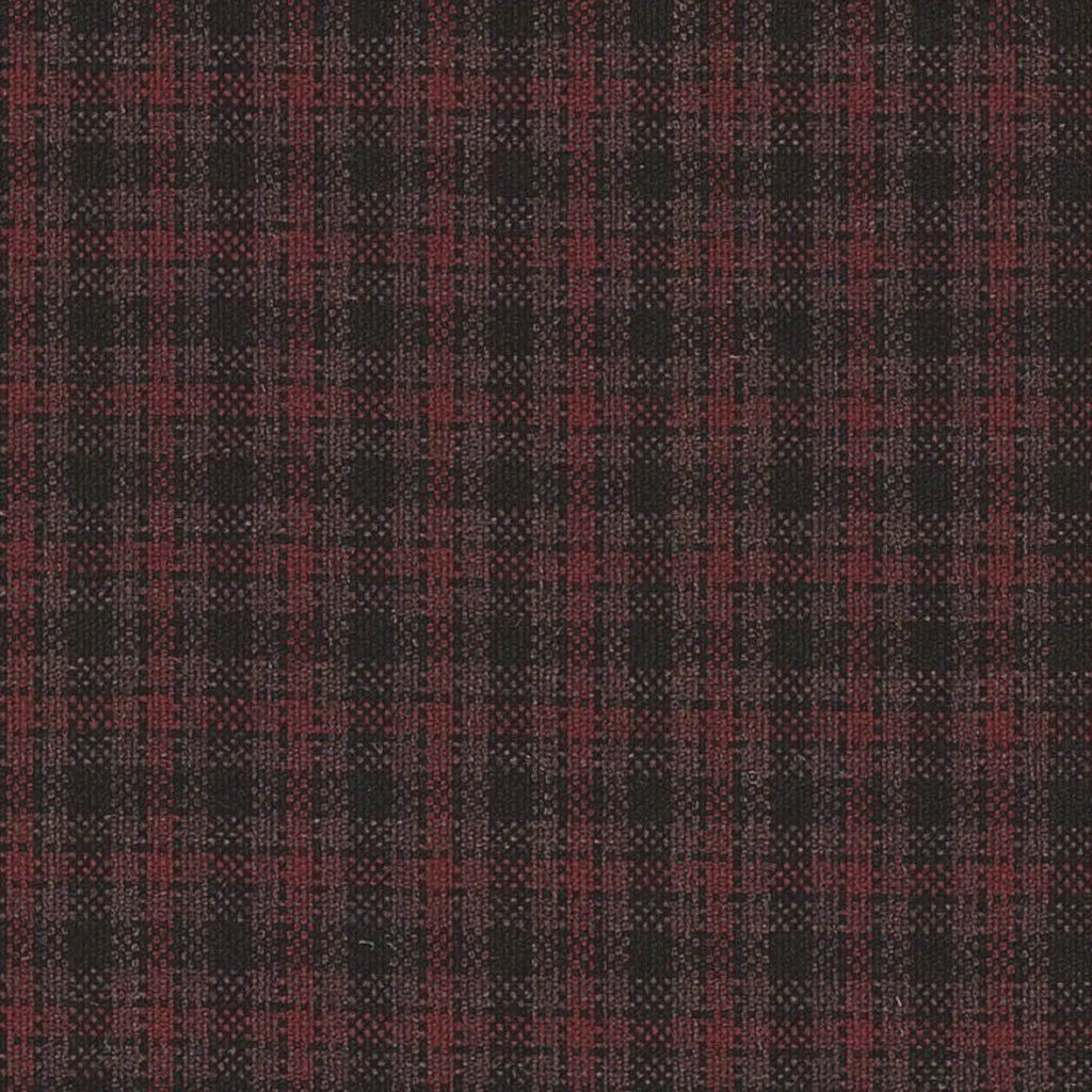 Red and Burgundy Micro Check Suiting/Jacketing All Wool Suiting By Holland & Sherry