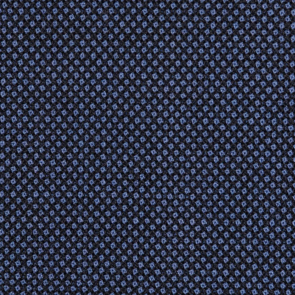 Medium Blue Birdseye Super 100's All Wool Suiting By Holland & Sherry