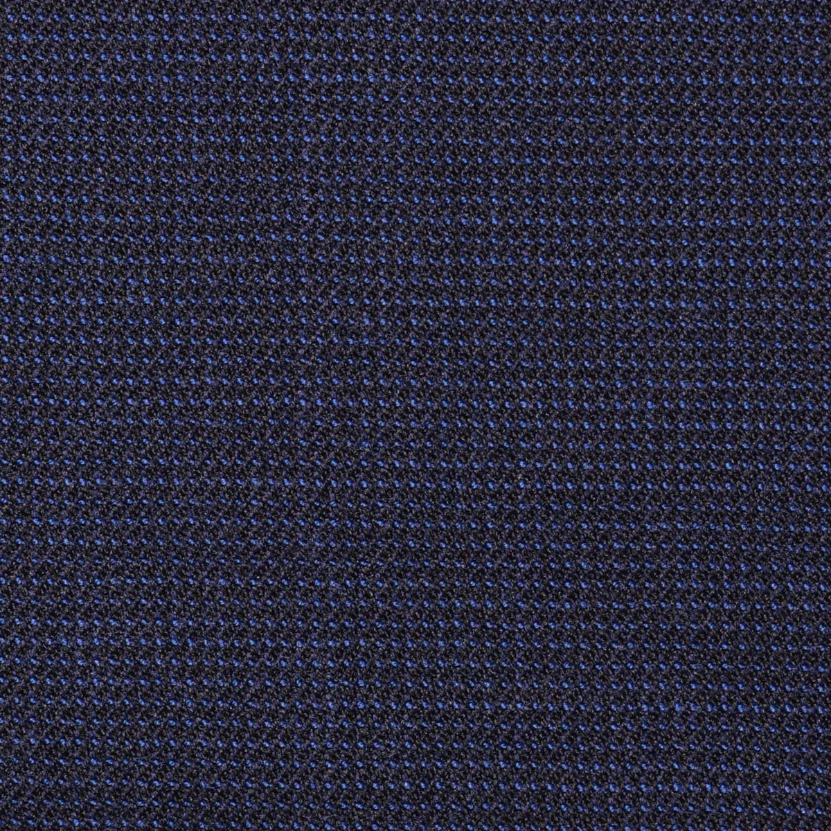 Bright Navy Blue and Dark Navy Blue Micro Check Super 100's All Wool Suiting By Holland & Sherry