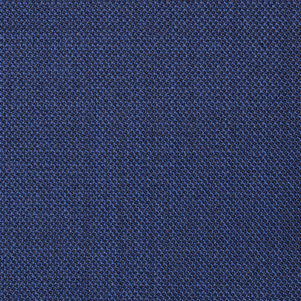 Bright Navy Blue Pick & Pick Super 100's All Wool Suiting By Holland & Sherry
