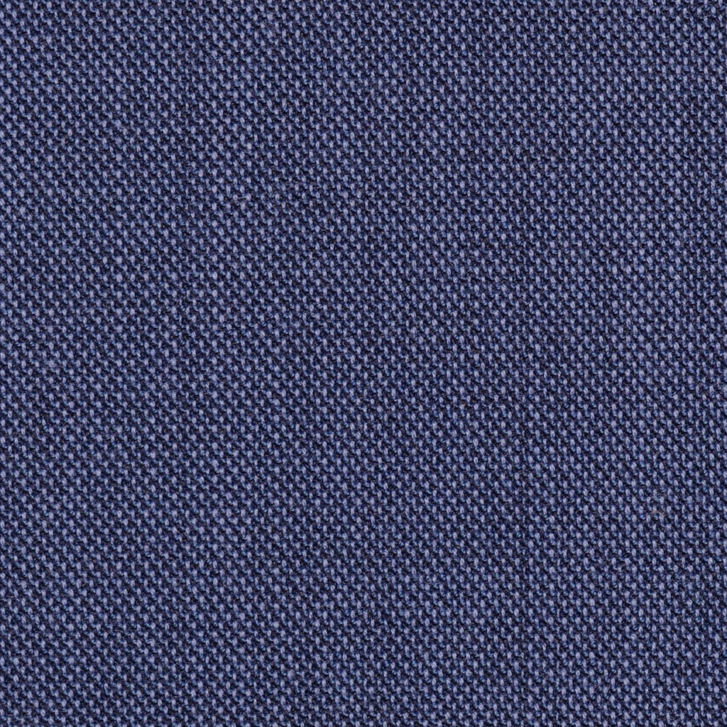 Medium Blue Pick & Pick Super 100's All Wool Suiting By Holland & Sherry