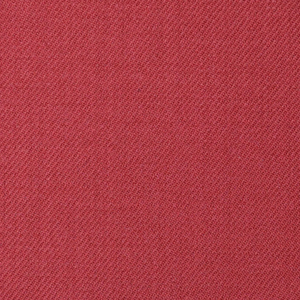 Red Plain Twill Super 100's All Wool Suiting By Holland & Sherry