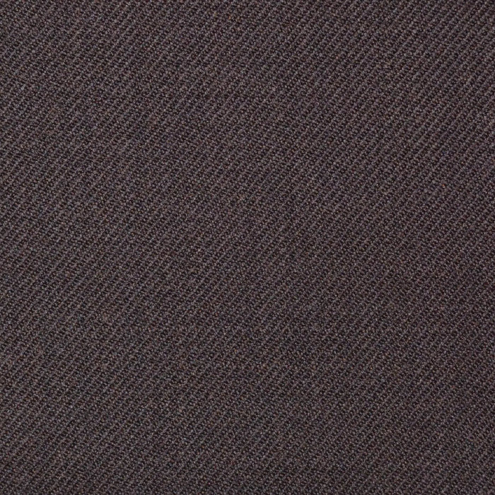 Dark Brown Plain Twill Super 100's All Wool Suiting By Holland & Sherry