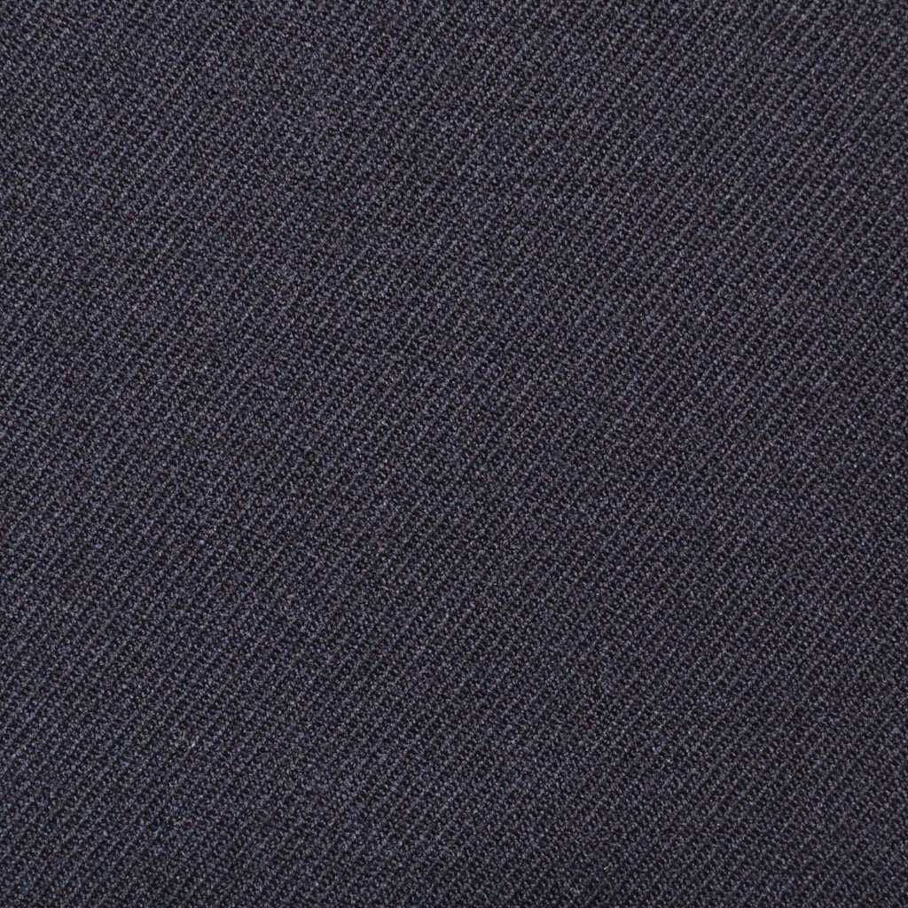 Black Plain Twill Super 100's All Wool Suiting By Holland & Sherry