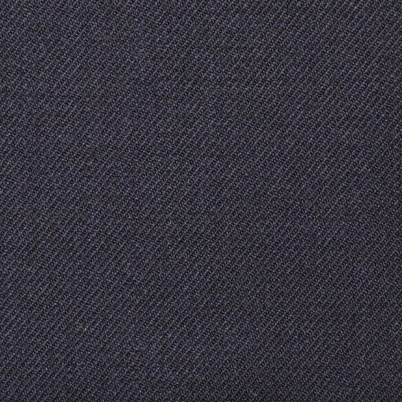 Black Plain Twill Super 100's All Wool Suiting By Holland & Sherry