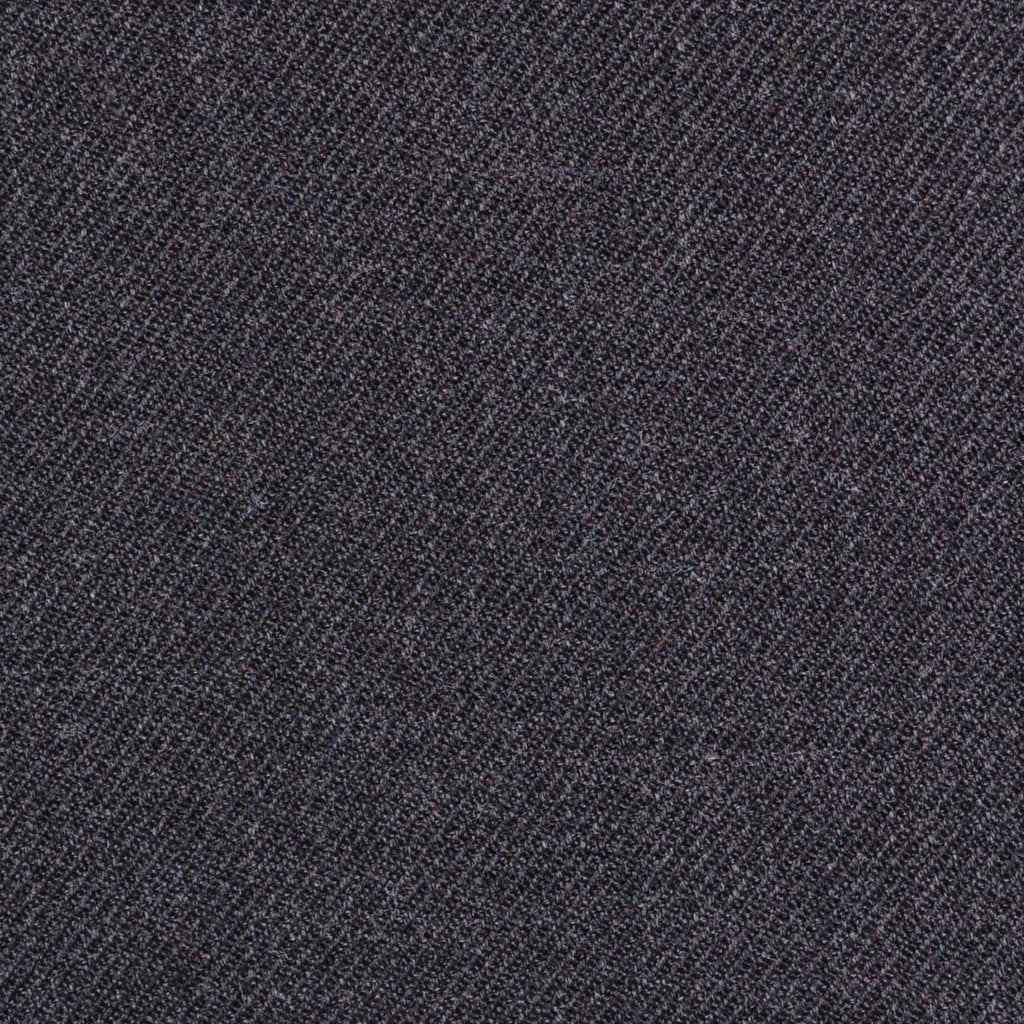 Charcoal Grey Plain Twill Super 100's All Wool Suiting By Holland & Sherry