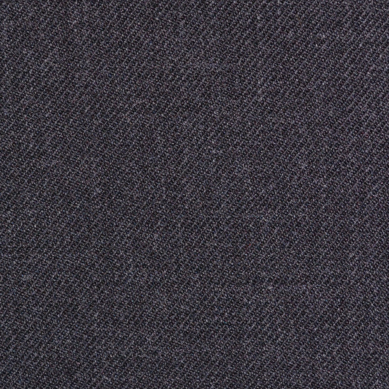 Charcoal Grey Plain Twill Super 100's All Wool Suiting By Holland & Sherry