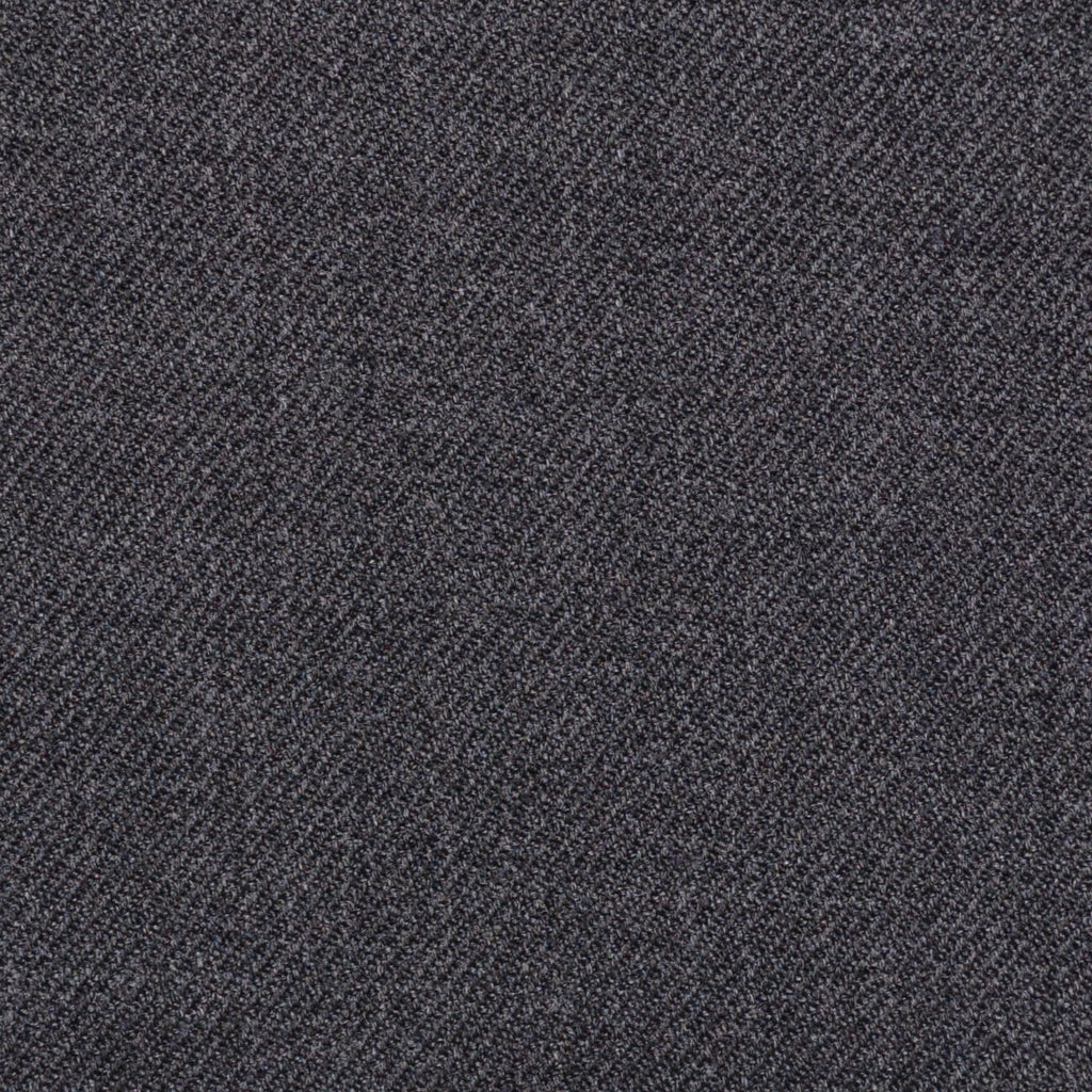 Dark Grey Plain Twill Super 100's All Wool Suiting By Holland & Sherry