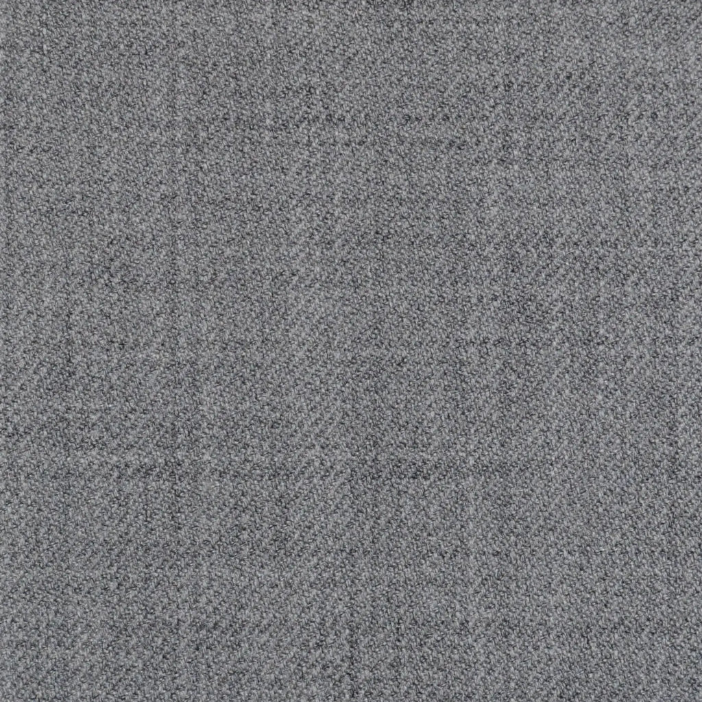 Light Grey Plain Twill Super 100's All Wool Suiting By Holland & Sherry