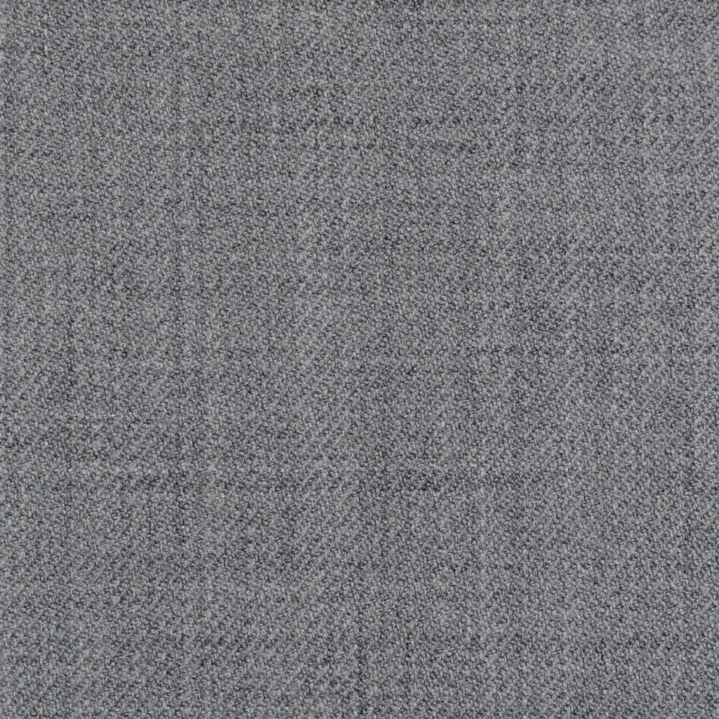 Light Grey Plain Twill Super 100's All Wool Suiting By Holland & Sherry